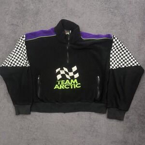 vintage 90s ARCTICWEAR Fleece jacket pullover Men's size large boxy fit 1/2 Zip